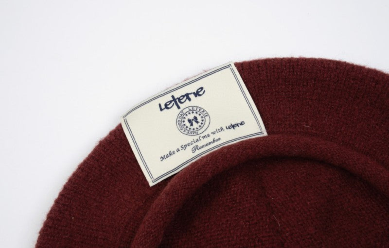 【WE ARE】韓國Leterie 10%羊毛貝雷帽LRLABELKNITBERET
