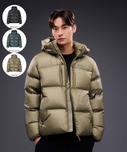男款【WE ARE】韓國Discovery連帽鵝絨羽絨服DMDJ7G056