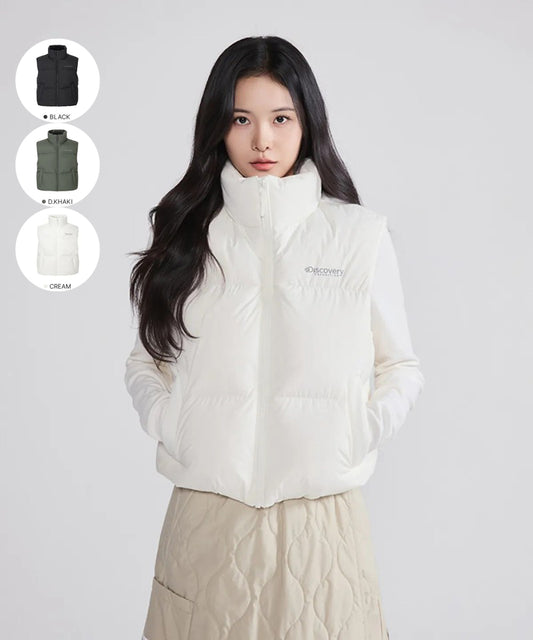 女款【WE ARE】韓國Discovery休閒羽絨馬甲外套DWDV91056