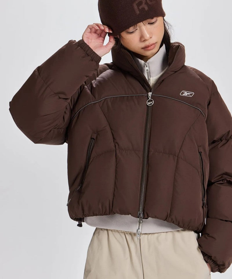 女款【WE ARE】韓國reebok 短版立領科技棉保暖外套 REJU5FP51