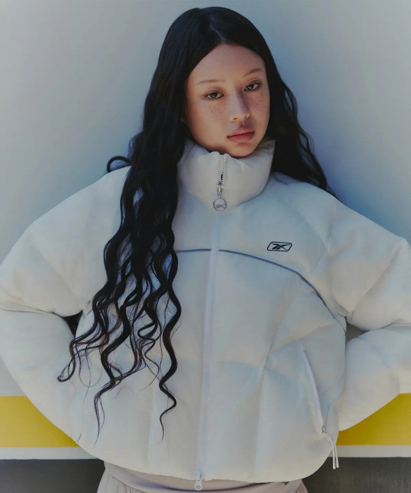 女款【WE ARE】韓國reebok 短版立領科技棉保暖外套 REJU5FP51