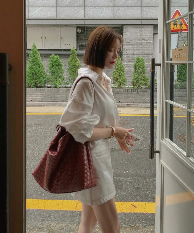【WE ARE】韓國ANOETIC休閒編織單肩包ANCWEAVINGMESHBAG