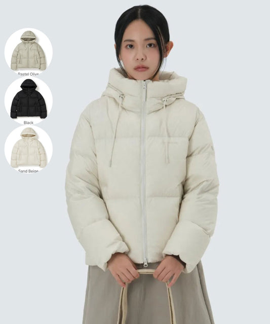女款【WE ARE】韓國snow peak雪峰 Puffina 鴨絨連帽防撥水外套 S25WWFDJ21