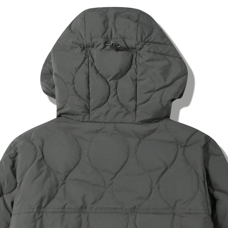 【WE ARE】韓國JEEP 菱紋珊瑚絨＋鴨絨防潑水連帽外套 JQ4JPU304