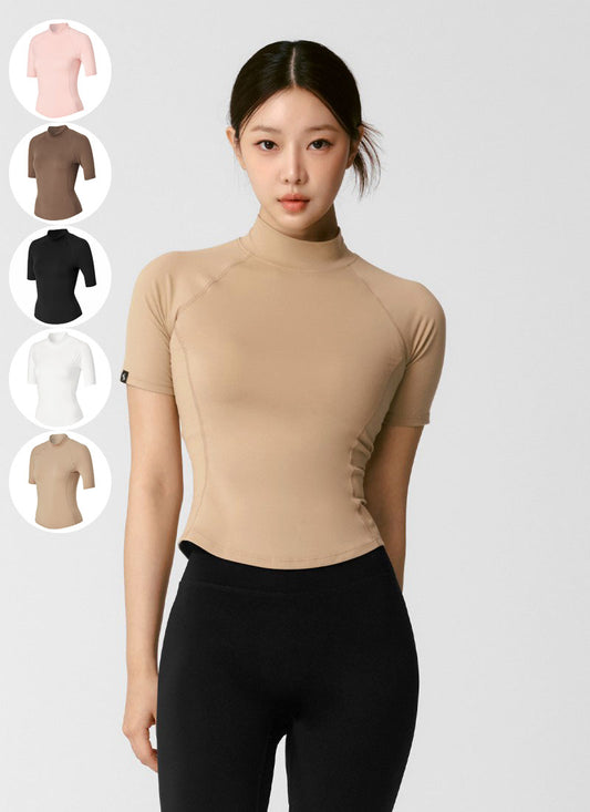 兩件＄1300！大茜選品【WE ARE】韓國Xexymix 女款立領短袖打底上衣 XWFST04J3