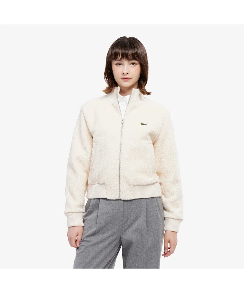 女款【WE ARE】韓國LACOSTE鱷魚糕毛外套SF177E55N