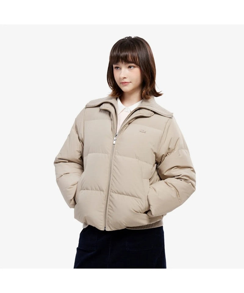 女款【WE ARE】韓國LACOSTE鱷魚鵝絨羽絨服外套BF653E55N