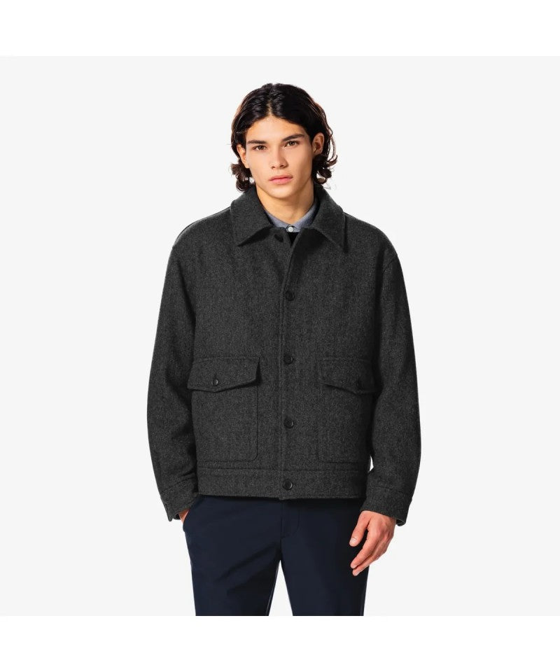 男款【WE ARE】韓國LACOSTE鱷魚羊毛外套BH533E55N