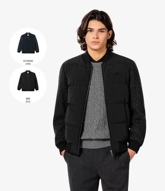 男款【WE ARE】韓國LACOSTE鱷魚鵝羊毛外套BH883E55N