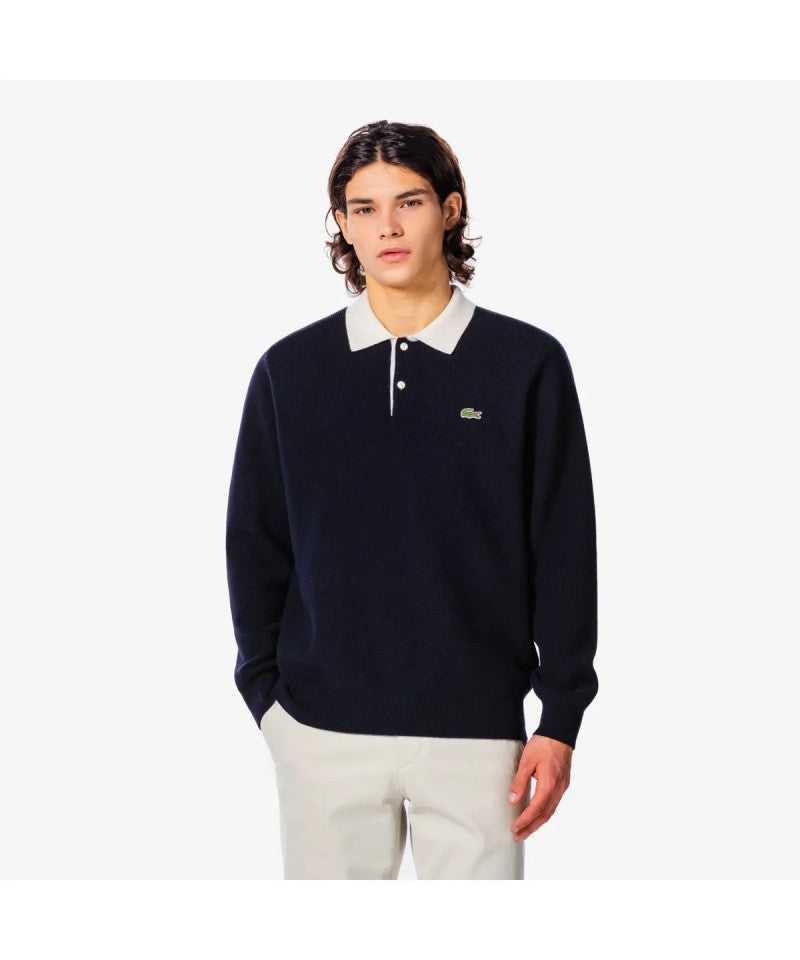 男款【WE ARE】韓國LACOSTE鱷魚羊毛上衣AH405E55N