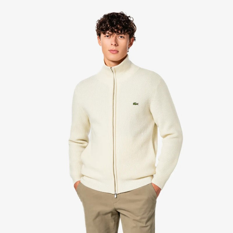 男款【WE ARE】韓國LACOSTE鱷魚拉鏈針織外套AH155E55N