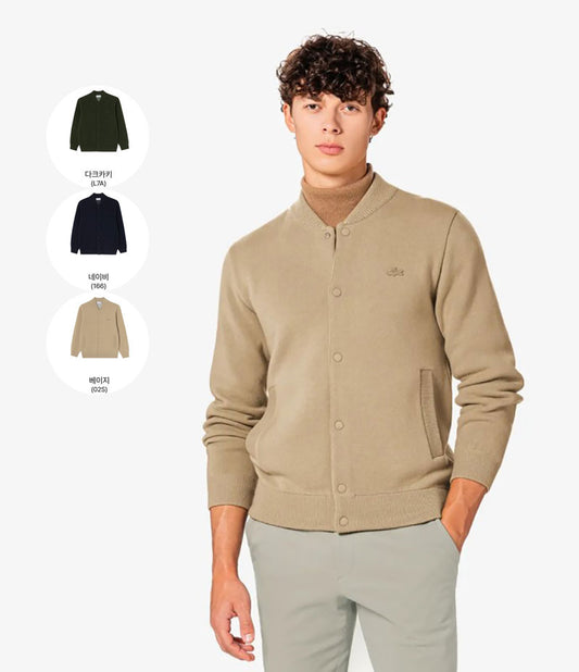 男款【WE ARE】韓國LACOSTE鱷魚羊毛外套AH331E55N