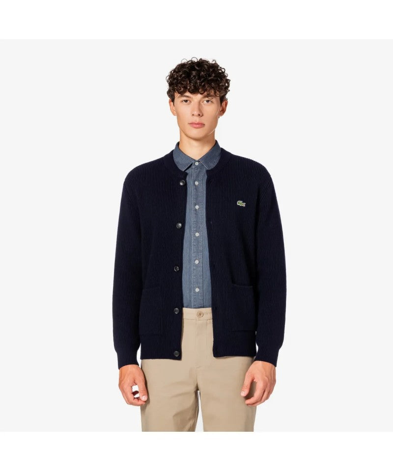 男款【WE ARE】韓國LACOSTE鱷魚針織開衫外套AH503E55N