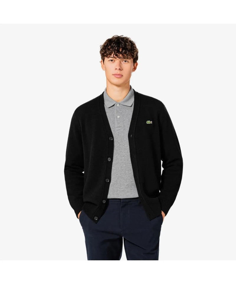 男款【WE ARE】韓國LACOSTE鱷魚羊毛開衫外套AH660E55N