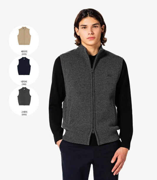 男款【WE ARE】韓國LACOSTE鱷魚針織無袖外套馬夾AH476E55N