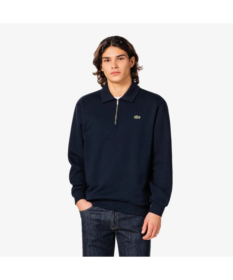 男款【WE ARE】韓國LACOSTE鱷魚半拉鏈領大學T衛衣SH197E55N