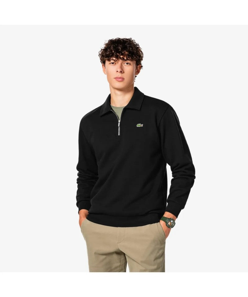 男款【WE ARE】韓國LACOSTE鱷魚半拉鏈領大學T衛衣SH197E55N