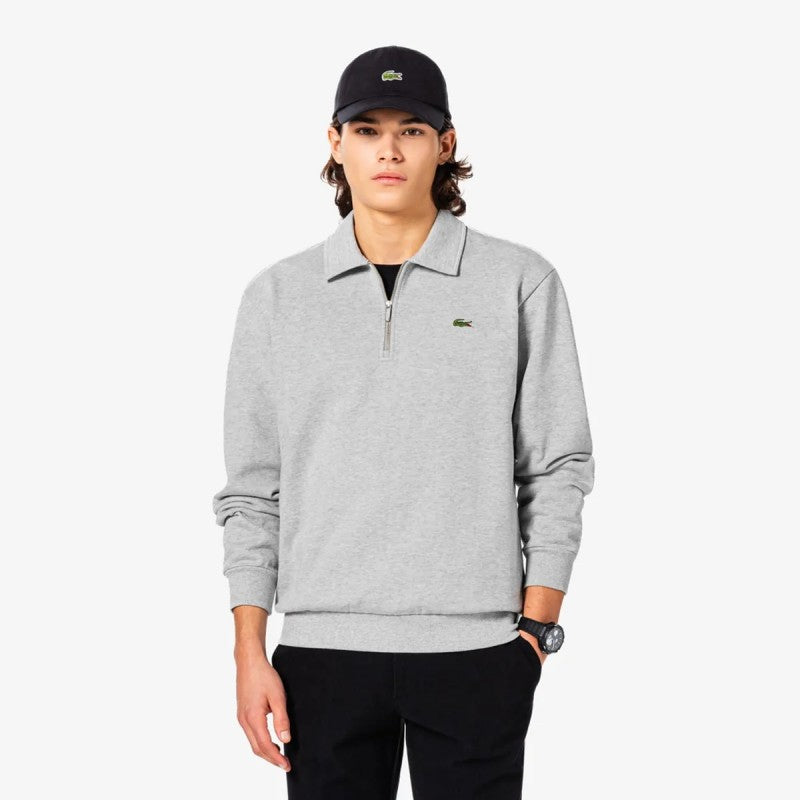 男款【WE ARE】韓國LACOSTE鱷魚半拉鏈領大學T衛衣SH197E55N