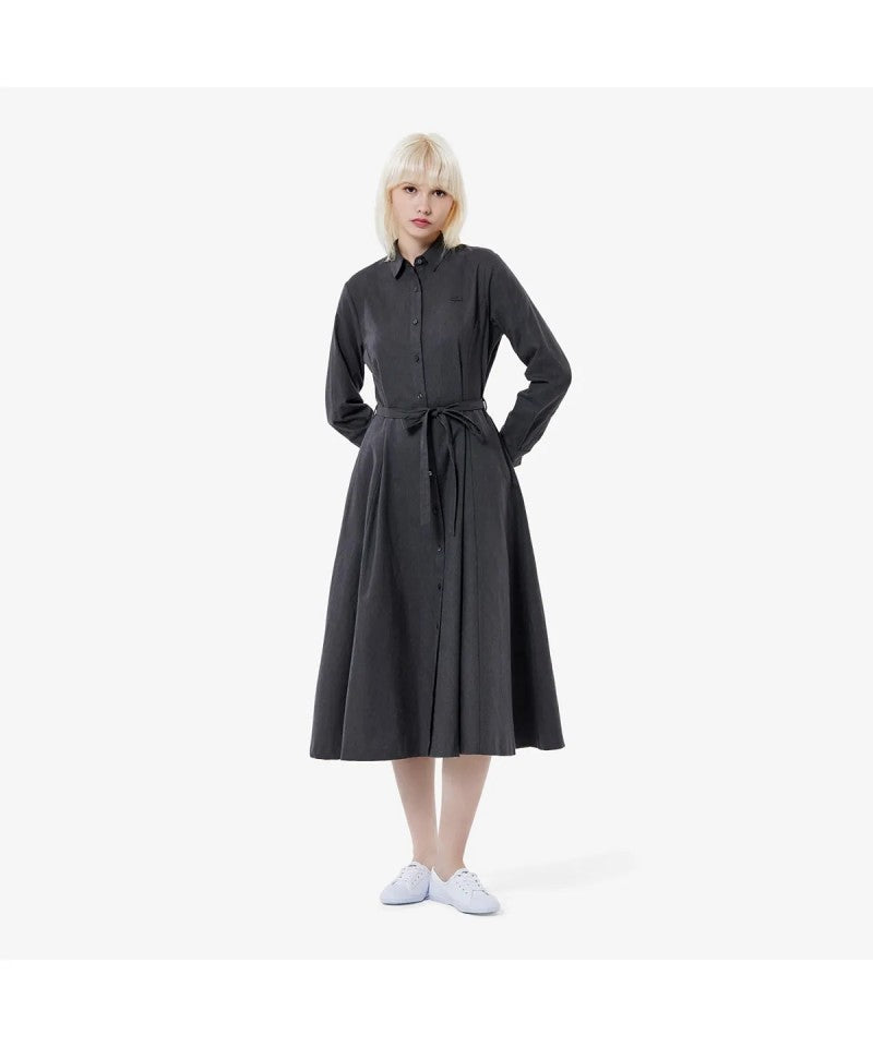 女款【WE ARE】韓國LACOSTE鱷魚係腰連衣裙EF996E55N