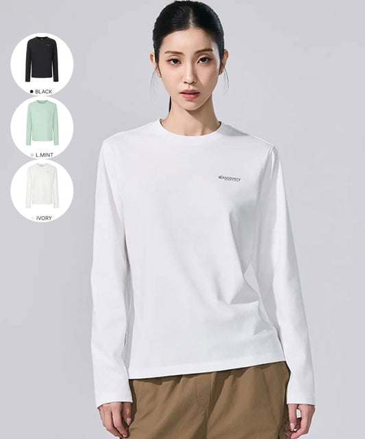 女款【WE ARE】韓國Discovery休閒長袖T恤DWRL41061