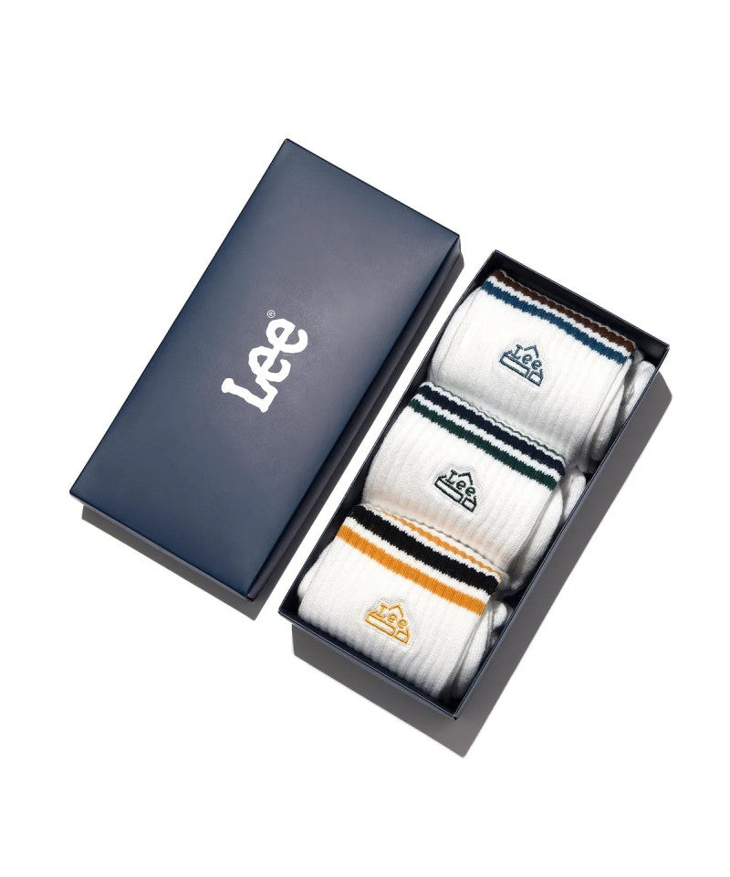 【WE ARE】韓國LEE休閒棉襪（3雙一組）LE2601SK42