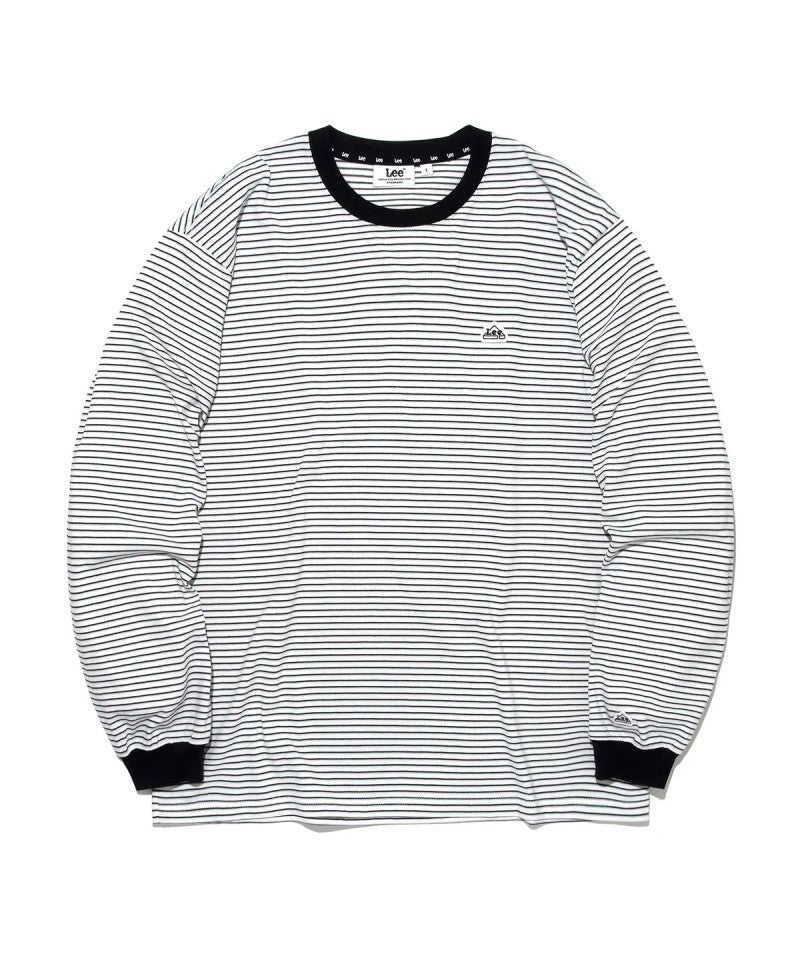 【WE ARE】韓國LEE休閒條紋長袖T恤LE2601LT06