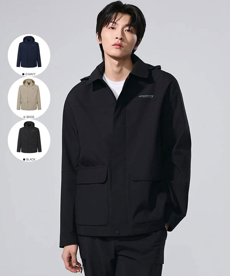 男款【WE ARE】韓國Discovery休閒連帽外套DMWJ35061
