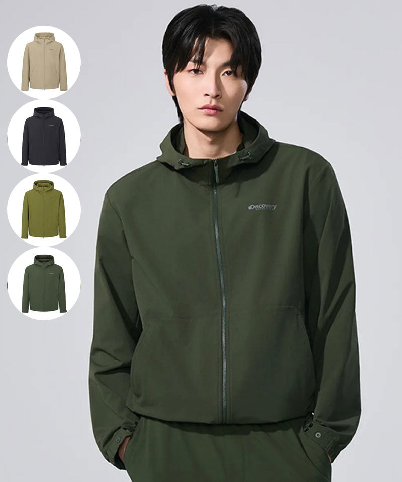 男款【WE ARE】韓國Discovery休閒連帽外套DMTR31061