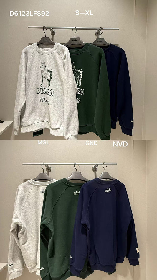 【WE ARE】韓國Diadora大學T衛衣D6123LFS92