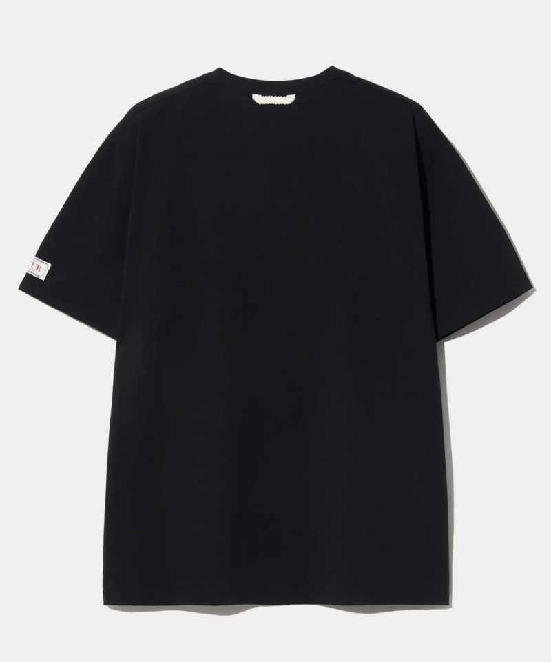 【WE ARE】Korea Satur classic small logo short-sleeved T-shirt SA252WTS06/SA252MTS06