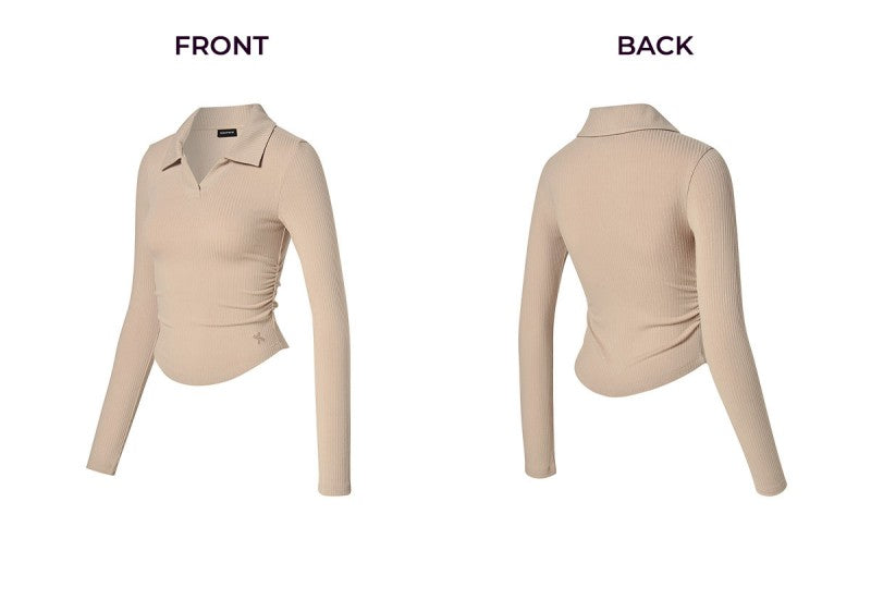 大茜選品【WE ARE】韓國Xexymix翻領長袖針織衫XFK3QL1101