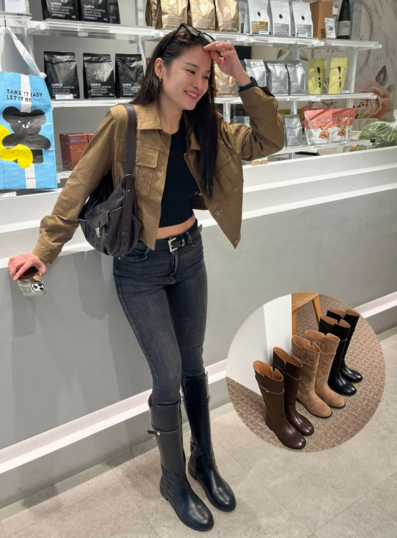 大茜選品【WE ARE】韓國東大門HS時尚長靴H3014