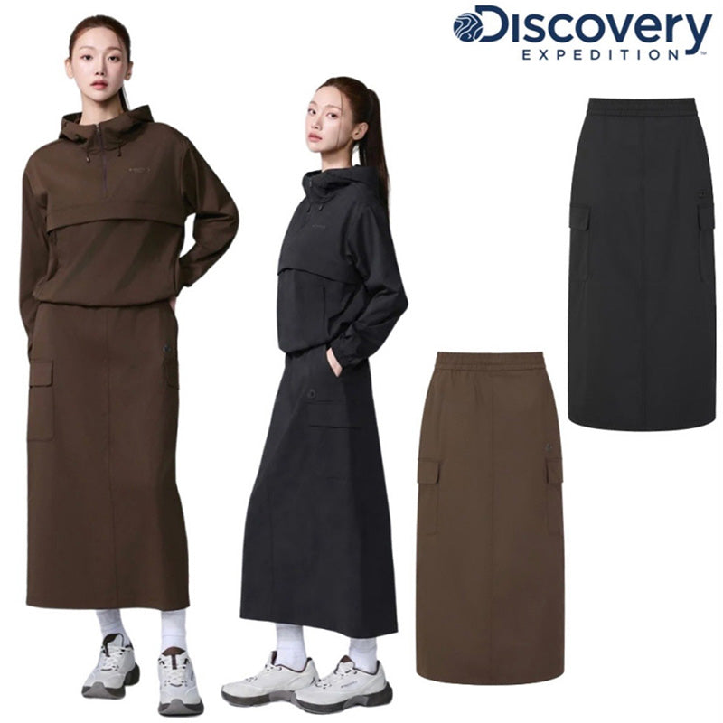 *Dis折扣款*女款【WE ARE】韓國Discovery休閒長裙DWSKS6064