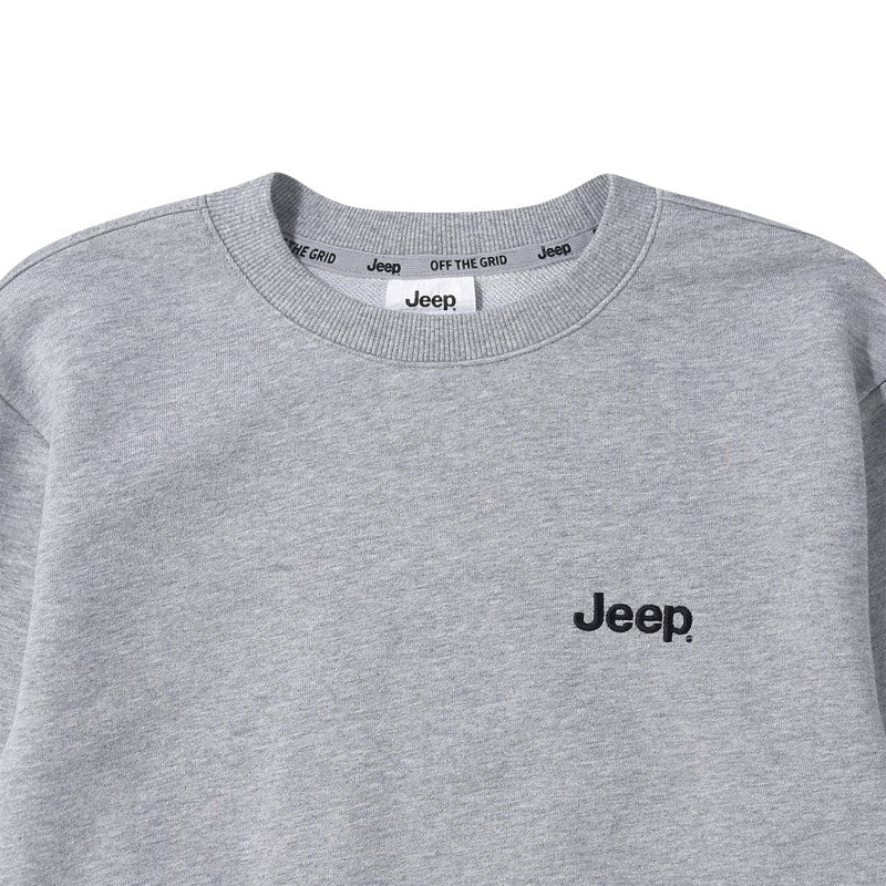 【WE ARE】韓國JEEP圓領大學T刺繡logo衛衣JQ3TSU802