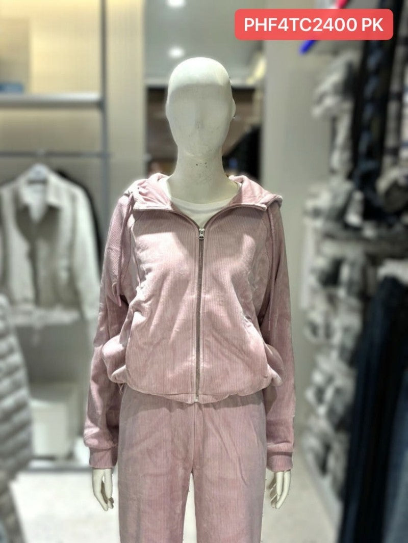 女款【WE ARE】韓國POLHAM燈芯絨連帽大學T衛衣PHF4TC2400