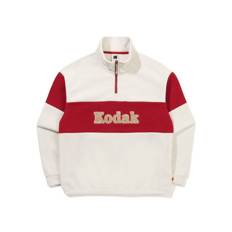【WE ARE】韓國KODAK柯達半拉鏈領大學T衛衣K5423EFSR1