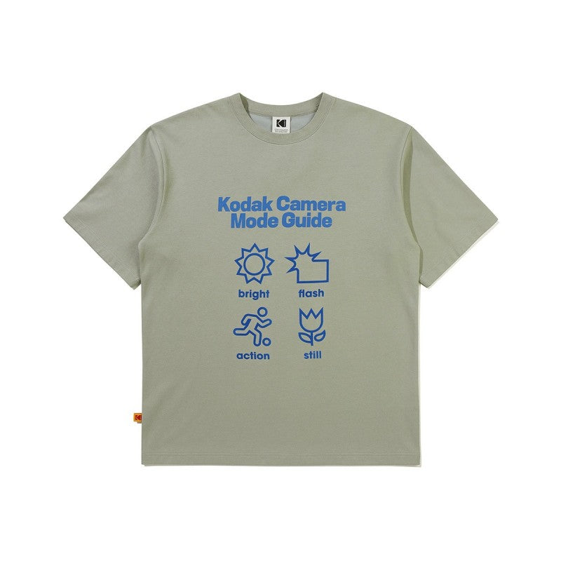 【樣品優惠現貨】【WE ARE】韓國KODAK柯達（偏後、有透氣網孔）相機icon圖案短袖T恤K6223RRS58