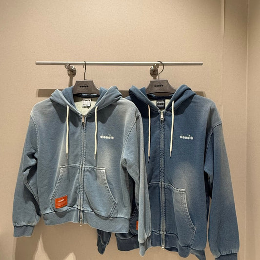 【WE ARE】韓國Diadora休閒連帽拉鏈外套D6123LFT29