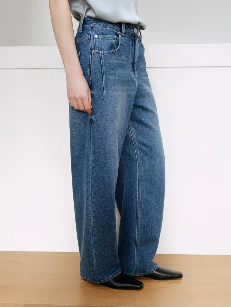 【WE ARE】韓國Loeuvre休閒牛仔褲SJ6SL618R