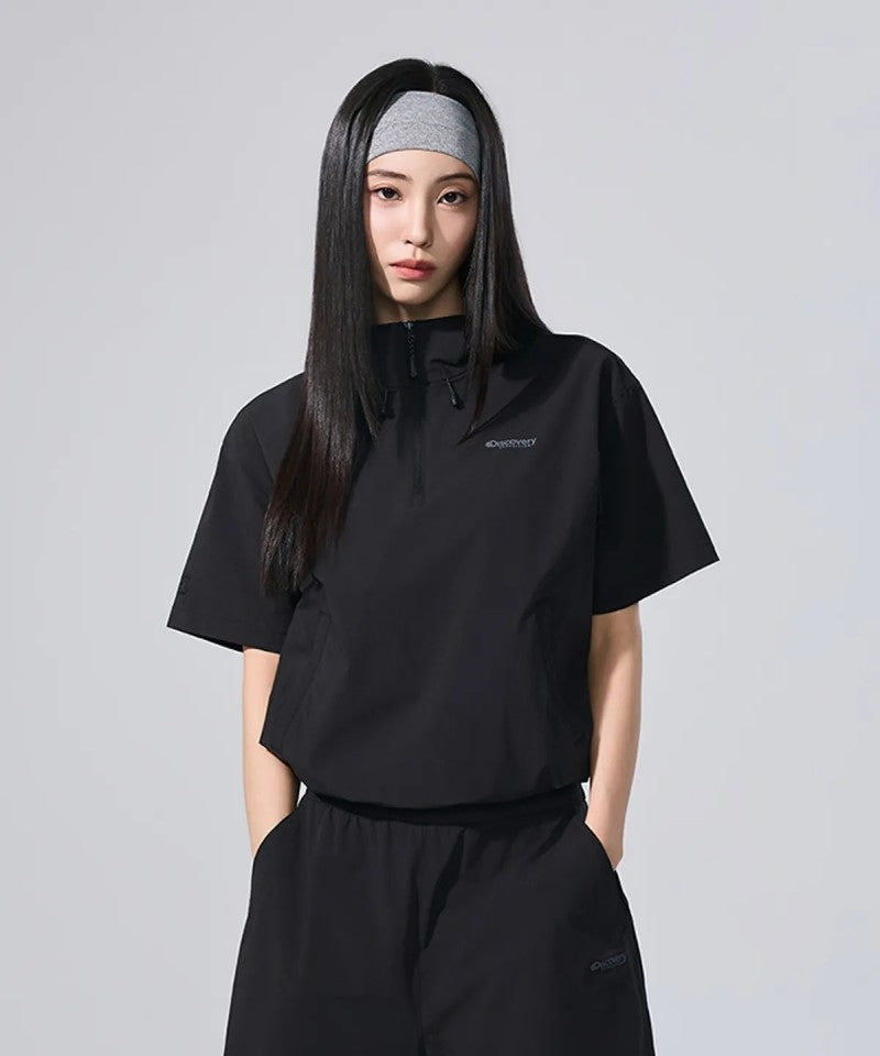 女款【WE ARE】韓國Discovery連帽短袖上衣DWTR93063