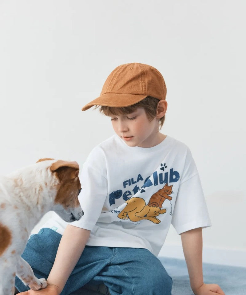 【WE ARE】韓國FILA KIDS休閒短袖T恤FK262RS07X008