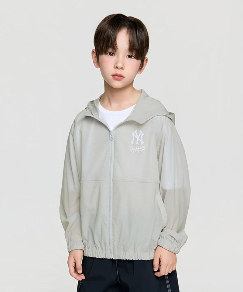 【WE ARE】韓國MLB KIDS休閒拉鏈防曬外套7AWJB0363