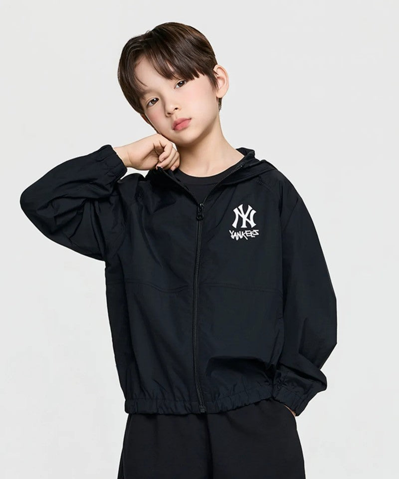 【WE ARE】韓國MLB KIDS休閒拉鏈防曬外套7AWJB0363