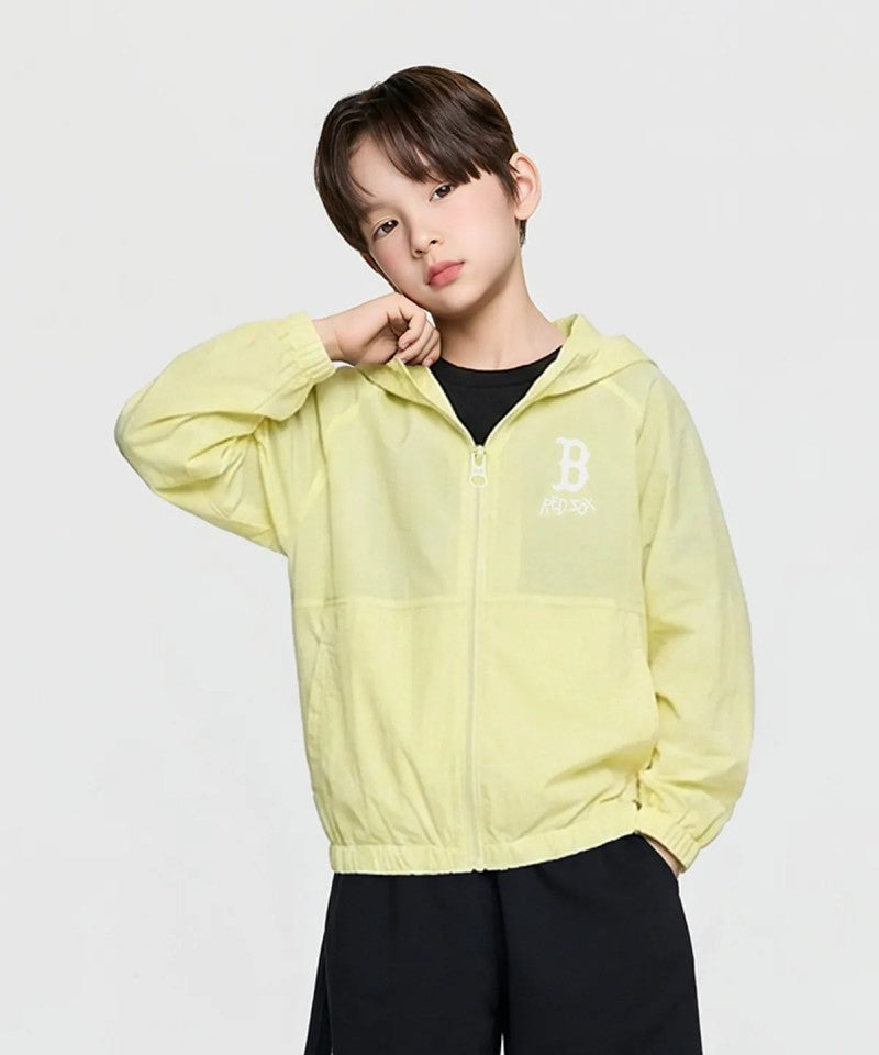【WE ARE】韓國MLB KIDS休閒拉鏈防曬外套7AWJB0363
