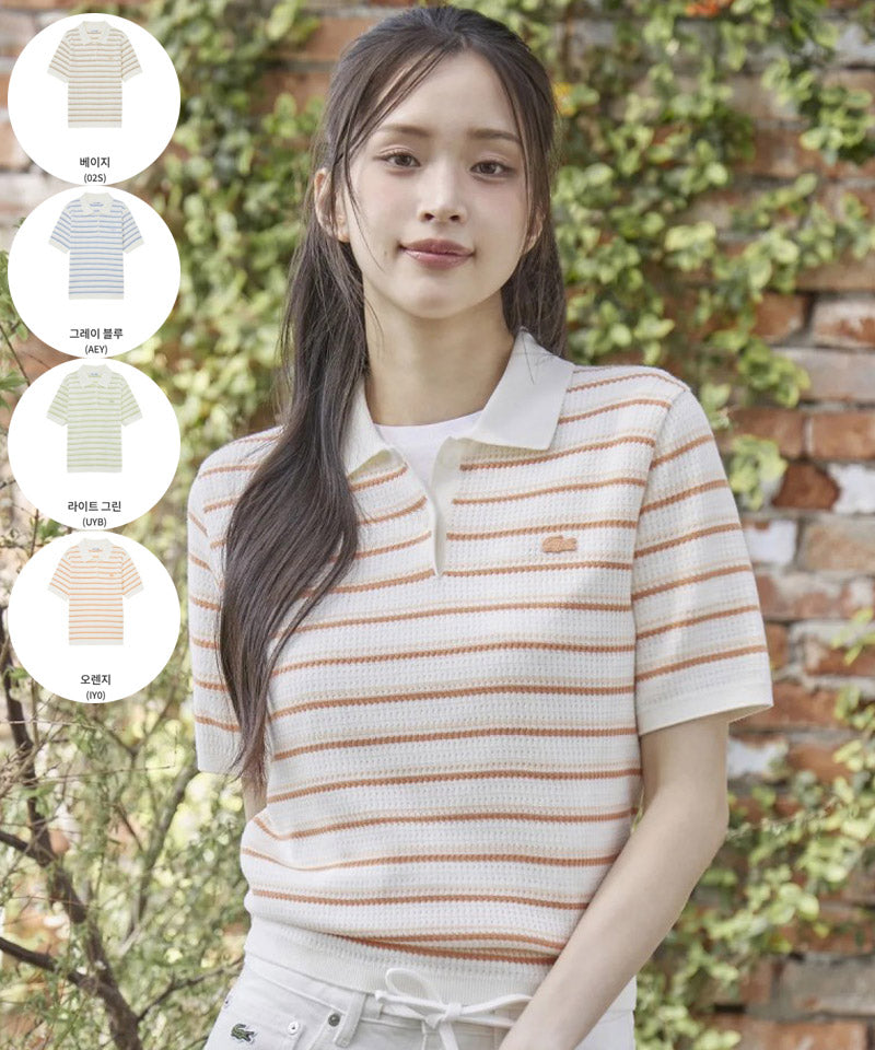 鱷魚折扣款 女款【WE ARE】韓國LACOST休閒短袖T恤PF710E56G