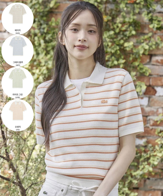 鱷魚折扣款 女款【WE ARE】韓國LACOSTE休閒短袖T恤PF710E56G