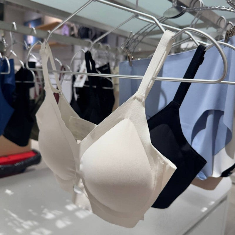 【WE ARE】韓國verish舒適 前小鏤空 涼感無痕內衣(後扣式)COOL FIT BRA AIR BREEZE