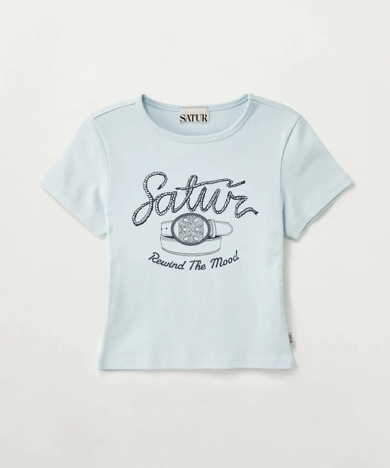 【現貨】女款【WE ARE】韓國Satur休閒短袖T恤SA262WTS12