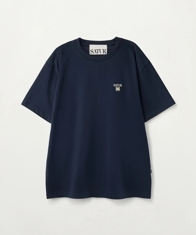 Satur特價款 男女同款【WE ARE】韓國Satur  刺繡小標短袖T恤SA262UTS03