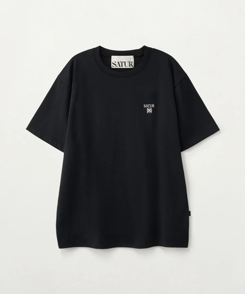Satur特價款 男女同款【WE ARE】韓國Satur  刺繡小標短袖T恤SA262UTS03